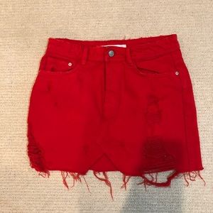 Zara TRF Denim Skirt